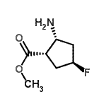 CAS 登录号：782425-51-8， 甲基(1S,2R,4S)-2-氨基-4-氟环戊烷羧酸酯