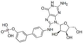 CAS#: 78281-08-0, [(2R,3S,4R,5R)-5-[2-Amino-6-Oxo-8-[(4-Phenylphenyl)Amino]-3H-Purin-9-Yl]-3,4-Dihydroxyoxolan-2-Yl]Methyl Dihydrogen Phosphate