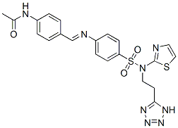 CAS#: 78311-71-4, N-[4-[[4-[2-(2H-Tetrazol-5-Yl)Ethyl-(1,3-Thiazol-2-Yl)Sulfamoyl]Phenyl]Iminomethyl]Phenyl]Acetamide
