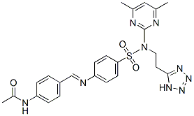 CAS#: 78311-83-8, N-[4-[[4-[(4,6-Dimethylpyrimidin-2-Yl)-[2-(2H-Tetrazol-5-Yl)Ethyl]Sulfamoyl]Phenyl]Iminomethyl]Phenyl]Acetamide