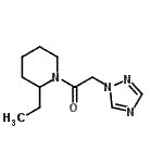 CAS 登录号：783293-50-5， 1-(2-乙基-1-哌啶基)-2-(1H-1,2,4-三唑-1-基)乙酮