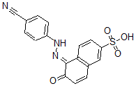 CAS 登录号：78335-09-8， (5E)-5-[(4-氰基苯基)亚肼基]-6-氧代萘-2-磺酸