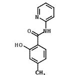 CAS 登录号：783370-77-4， 2-羟基-4-甲基-N-(2-吡啶基)苯甲酰胺
