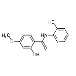 CAS 登录号：783370-97-8， 2-羟基-N-(3-羟基-2-吡啶基)-4-甲氧基苯甲酰胺