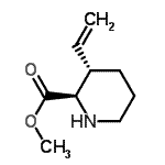 CAS 登录号：784120-78-1， 甲基(2R,3S)-3-乙烯基-2-哌啶羧酸酯