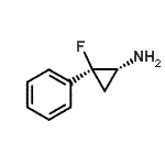 CAS 登录号：784133-88-6， (1R,2S)-2-氟-2-苯基环丙烷胺