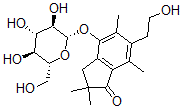CAS#: 78415-48-2, 6-(2-Hydroxyethyl)-2,2,5,7-Tetramethyl-4-[(2S,3R,4S,5S,6R)-3,4,5-Trihydroxy-6-(Hydroxymethyl)Oxan-2-Yl]Oxy-3H-Inden-1-One