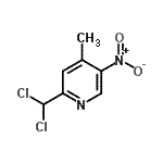 CAS 登录号：784173-76-8， 2-(二氯甲基)-4-甲基-5-硝基吡啶
