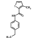CAS 登录号：784195-61-5， N-(4-乙基苯基)-3-甲基-2-噻吩甲酰胺