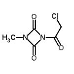 CAS 登录号：78488-11-6， 1-(氯乙酰基)-3-甲基-1,3-二吖丁啶-2,4-二酮