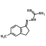 CAS 登录号：784992-02-5， (2E)-2-(5-甲基-2,3-二氢-1H-茚-1-亚基)肼甲脒