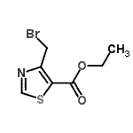CAS 登录号：78502-77-9， 乙基4-(溴甲基)-1,3-噻唑-5-羧酸酯