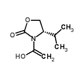 CAS 登录号：785021-63-8， (4S)-3-(1-羟基乙烯基)-4-异丙基-1,3-恶唑烷-2-酮