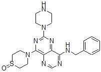 CAS#: 78552-37-1, 8-(1-Oxo-1,4-Thiazinan-4-Yl)-N-(Phenylmethyl)-6-Piperazin-1-Ylpyrimido[6,5-e]Pyrimidin-4-Amine