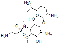 CAS#: 78609-45-7, 4-N-(2-Aminoethanesulfonyl)fortimicin B