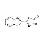 CAS#: 78620-21-0, 5-(1,3-Benzothiazol-2-yl)-1,3,4-oxadiazol-2-ol