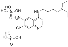 CAS 登录号：78703-86-3， 7-氯-N-(5-二乙基氨基戊烷-2-基)喹啉-4,6-二胺