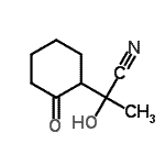 CAS#: 78747-28-1, 2-Hydroxy-2-(2-oxocyclohexyl)propanenitrile