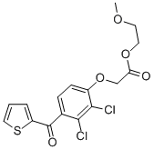 CAS#: 78747-66-7, 2-Methoxyethyl 2-[2,3-Dichloro-4-(Thiophene-2-Carbonyl)Phenoxy]Acetate