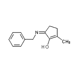 CAS 登录号：787520-94-9， (5Z)-5-(苄基亚氨基)-2-甲基-1-环戊烯-1-醇