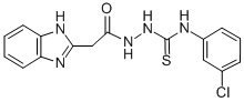 CAS#: 78772-38-0, 1-[[2-(1H-Benzimidazol-2-Yl)Acetyl]Amino]-3-(3-Chlorophenyl)Thiourea