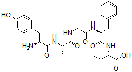 CAS#: 78859-44-6, N-(N-(N-(N-L-Tyrosyl-D-alanyl)glycyl)-L-phenylalanyl)-L-valine