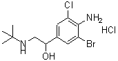 CAS#: 78982-84-0, 4-Amino-3-bromo-alpha-[(tert-butylamino)methyl]-5-chlorobenzyl alcohol hydrochloride
