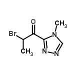 CAS#: 790185-42-1, 2-Bromo-1-(4-methyl-4H-1,2,4-triazol-3-yl)-1-propanone