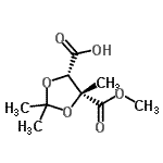 CAS 登录号：790662-12-3， (4S,5R)-5-(甲氧羰基)-2,2,5-三甲基-1,3-二氧戊环-4-羧酸