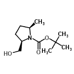 CAS#: 790689-62-2, 2-Methyl-2-propanyl (2R,5R)-2-(hydroxymethyl)-5-methyl-1-pyrrolidinecarboxylate