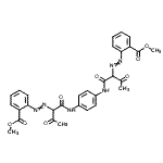 CAS#: 79102-67-3, Dimethyl 2,2'-{1,4-phenylenebis[imino(1,3-dioxo-1,2-butanediyl)-2,1-diazenediyl]}dibenzoate