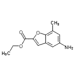 CAS#: 791054-53-0, Ethyl 5-amino-7-methyl-1-benzofuran-2-carboxylate