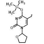 CAS 登录号：79107-96-3， 5-氟-1-(四氢-2-呋喃基)-4-[(三甲基硅烷基)氧基]-2(1H)-嘧啶酮