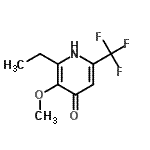 CAS 登录号：791104-17-1， 2-乙基-3-甲氧基-6-(三氟甲基)-4(1H)-吡啶酮