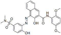 CAS 登录号：79135-84-5， (4Z)-N-(2,5-二甲氧基苯基)-4-[[5-(二甲基氨基磺酰基)-2-羟基苯基]亚肼基]-3-氧代萘-2-甲酰胺