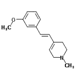 CAS#: 791547-37-0, 4-[(E)-2-(3-Methoxyphenyl)vinyl]-1-methyl-1,2,3,6-tetrahydropyridine