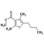CAS#: 791602-19-2, Methyl 2-amino-5-butyl-4-methyl-3-thiophenecarboxylate