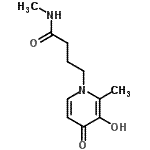 CAS#: 791766-04-6, 4-(3-Hydroxy-2-methyl-4-oxo-1(4H)-pyridinyl)-N-methylbutanamide