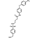 CAS#: 791835-21-7, N-{4-[(4-Aminophenyl)sulfanyl]phenyl}-4-{[(4-methoxyphenyl)sulfonyl]amino}butanamide
