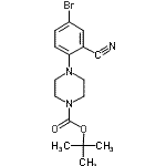 CAS#: 791846-40-7, 2-Methyl-2-propanyl 4-(4-bromo-2-cyanophenyl)-1-piperazinecarboxylate