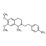 CAS#: 79201-80-2, 4-[2-(6,7-Dimethoxy-1-methyl-3,4-dihydro-2(1H)-isoquinolinyl)ethyl]aniline