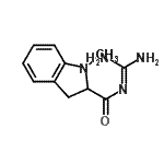 CAS 登录号：792163-54-3， N-(二氨基亚甲基)-1-甲基-吲哚啉-2-甲酰胺