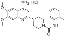 CAS 登录号：79221-28-6， 4-(4-氨基-6,7-二甲氧基喹唑啉-2-基)-N-(2-甲基苯基)哌嗪-1-甲酰胺盐酸盐
