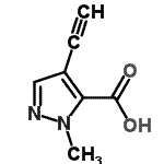 CAS 登录号：79229-66-6， 4-乙炔基-1-甲基-1H-吡唑-5-羧酸