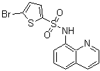 CAS 登录号：79232-87-4， 5-溴-N-(8-喹啉基)-2-噻吩磺酰胺