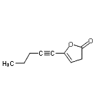 CAS 登录号：79263-58-4， 5-(1-戊炔-1-基)-2(3H)-呋喃酮
