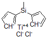 CAS 登录号:79269-75-3, 1,1'-甲基硅烷基烯-二(eta5)-环戊二烯基)二氯钛(IV)