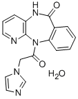 CAS 登录号：79276-54-3， 11-(2-咪唑-1-基乙酰基)-5H-吡啶并[2,3-b][1,4]苯并二氮杂卓-6-酮