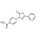 CAS#: 79305-12-7, 4-(1-Acetyl-1,4-dihydro-4-pyridinyl)-2-phenyl-1,3-oxazol-5(4H)-one