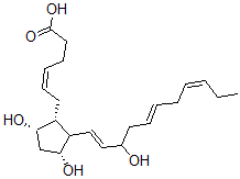 CAS#: 79319-94-1, (Z)-6-[(1R,3R,5S)-3,5-Dihydroxy-2-[(1E,5E,8Z)-3-Hydroxyundeca-1,5,8-Trienyl]Cyclopentyl]Hex-4-Enoic Acid